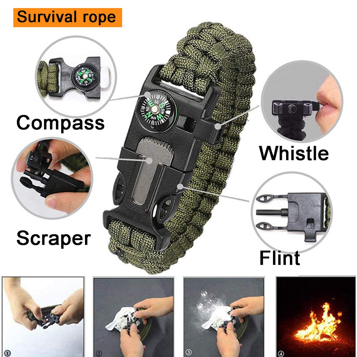 14 in 1 Outdoor Emergency Survival Kit