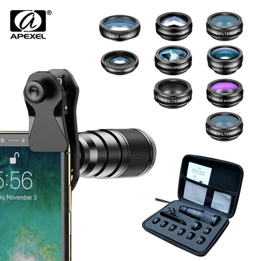 10 in 1  Mobile Phone Lens Kit, APEXEL